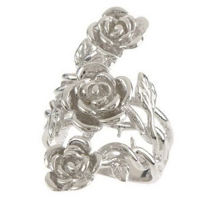 Priscilla Presley Three Rose Ring - QVC.com