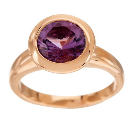 Bronzo Italia Round Faceted Gemstone Ring - Page 1 — QVC.com