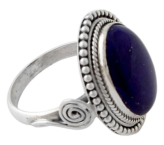 Novica Artisan Crafted Sterling Lapis Ring