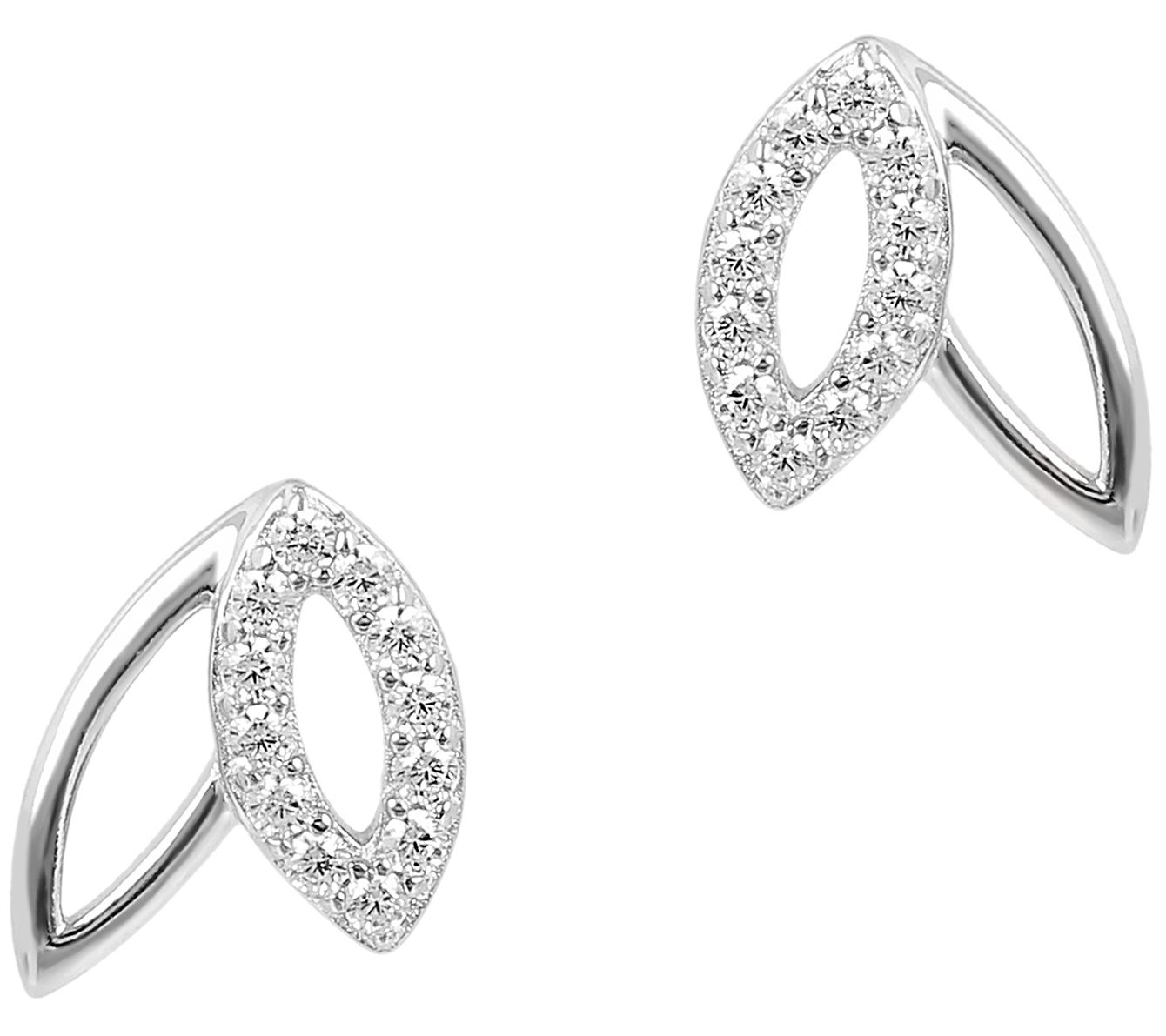 Diamonique 0.20 cttw Stud Earrings, Sterling Si lver