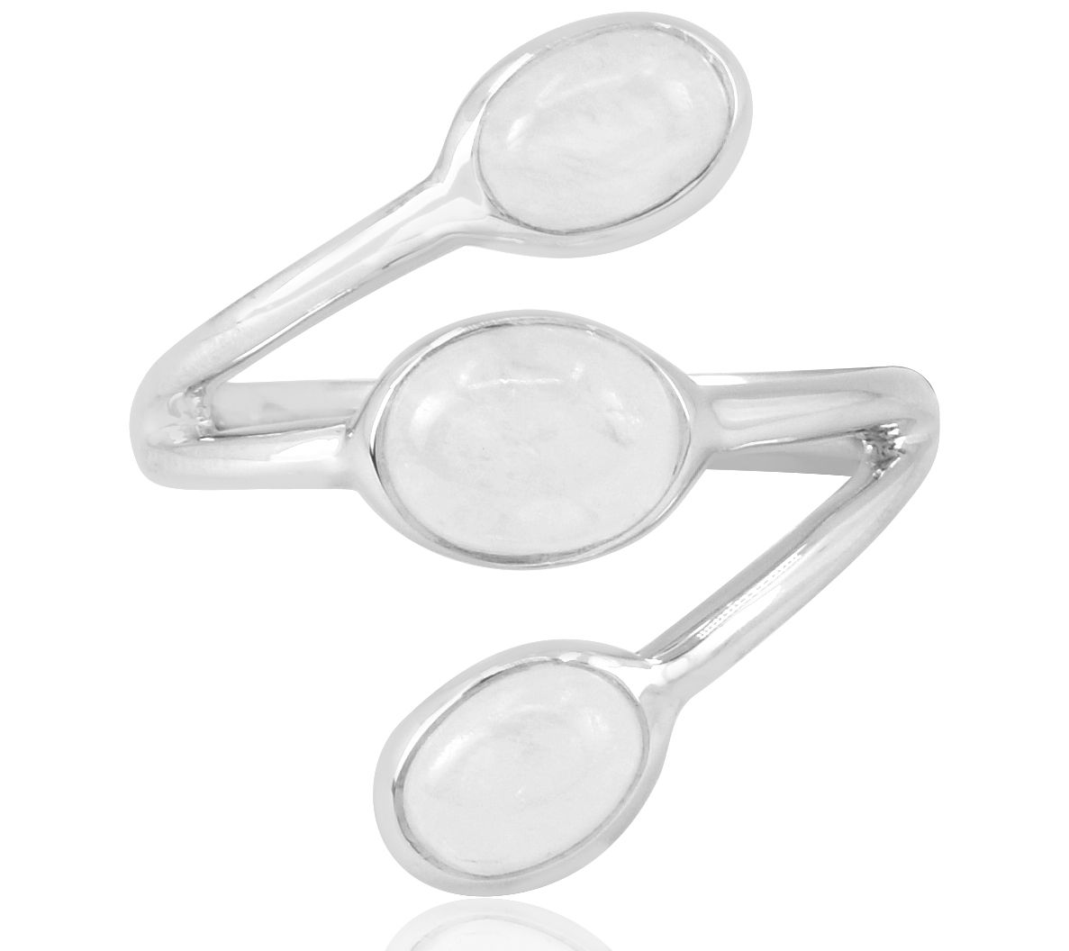 Sterling Silver Rainbow Moonstone Ring