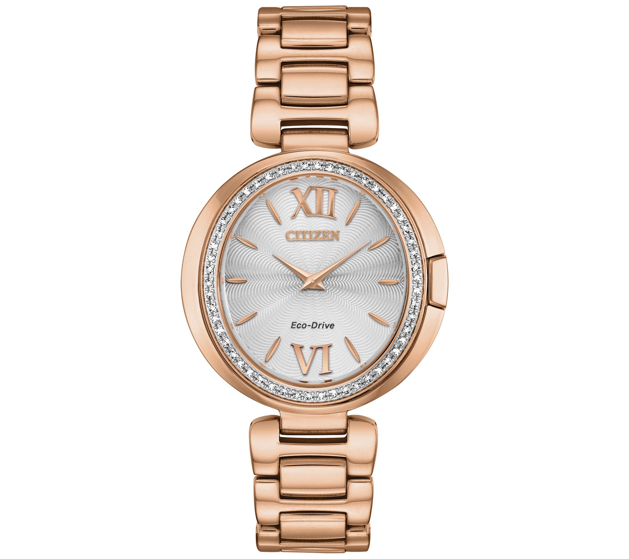 Citizen Women's Eco-Drive Rosetone Diamond Capella Watch