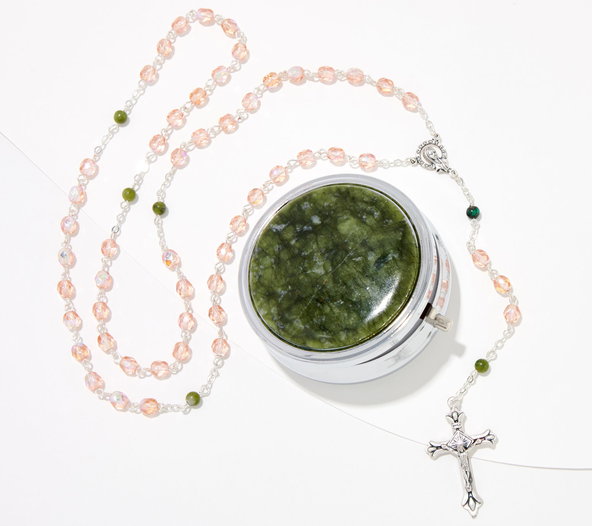 Connemara Marble Small Rosary with Keepsake Box