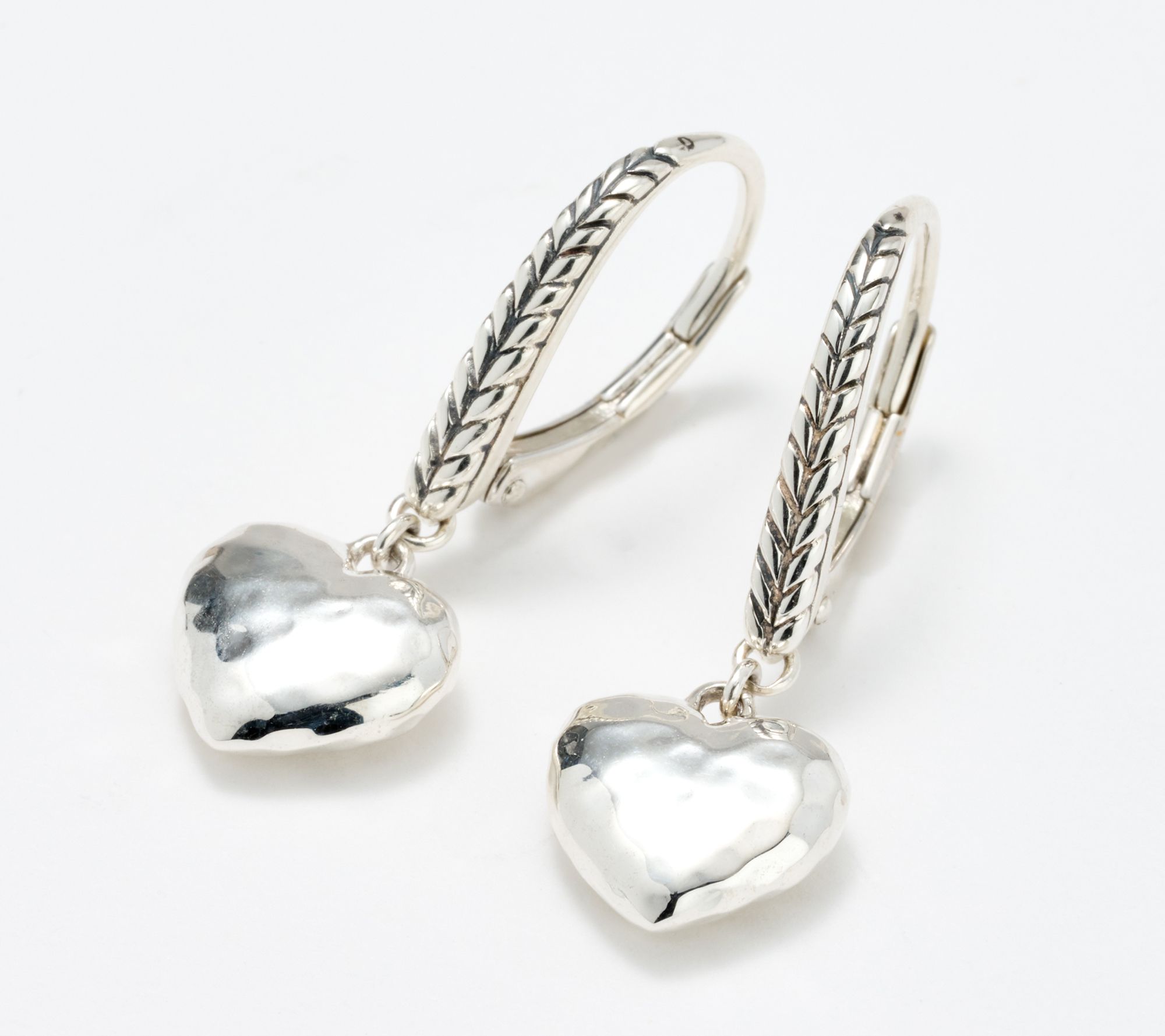 Silver Infinity Perfume Charm Earrings