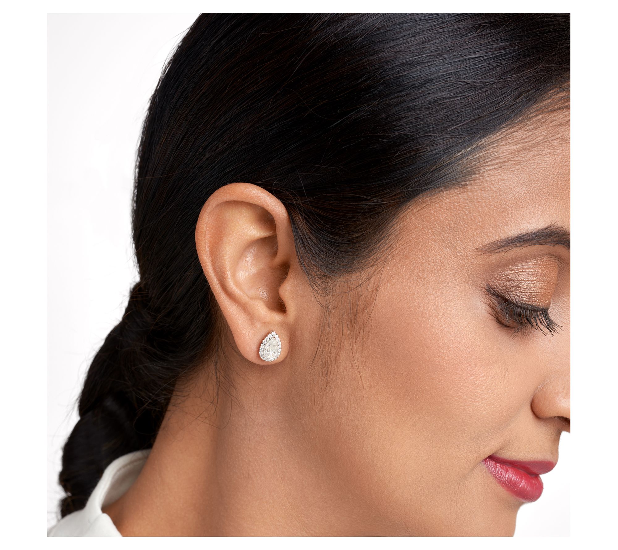 Qvc on sale moissanite earrings