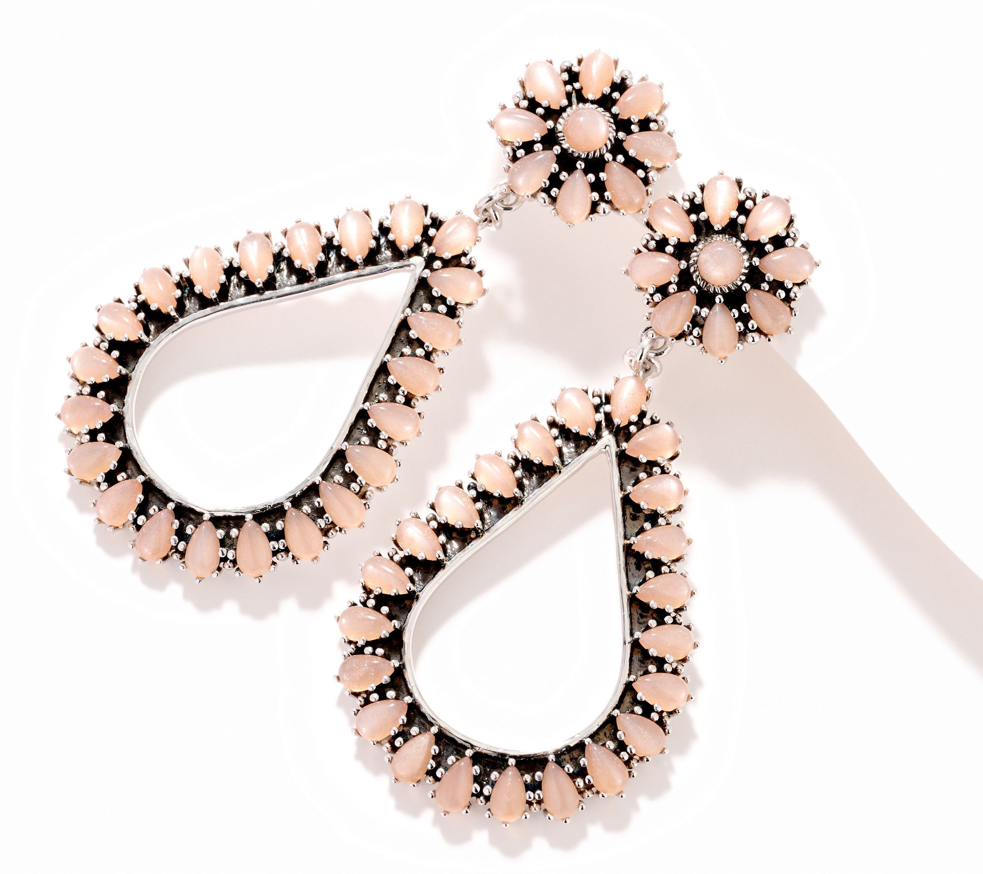 Affinity Gems Oval Drop Gemstone Earrings, Sterling Silver