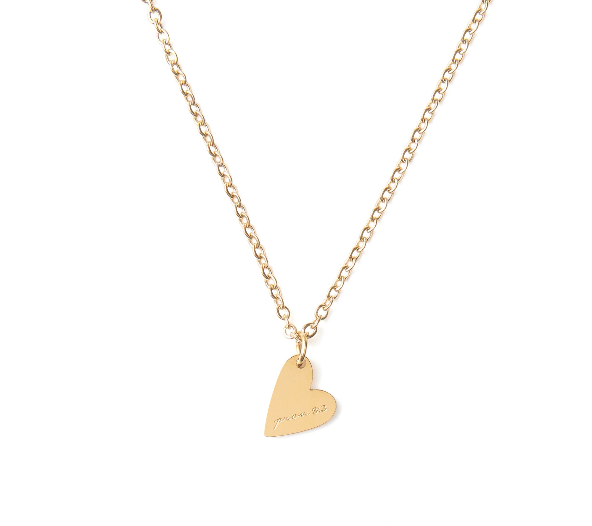 The Vintage Sparrow 14K Gold Plated Heart Neckl ace