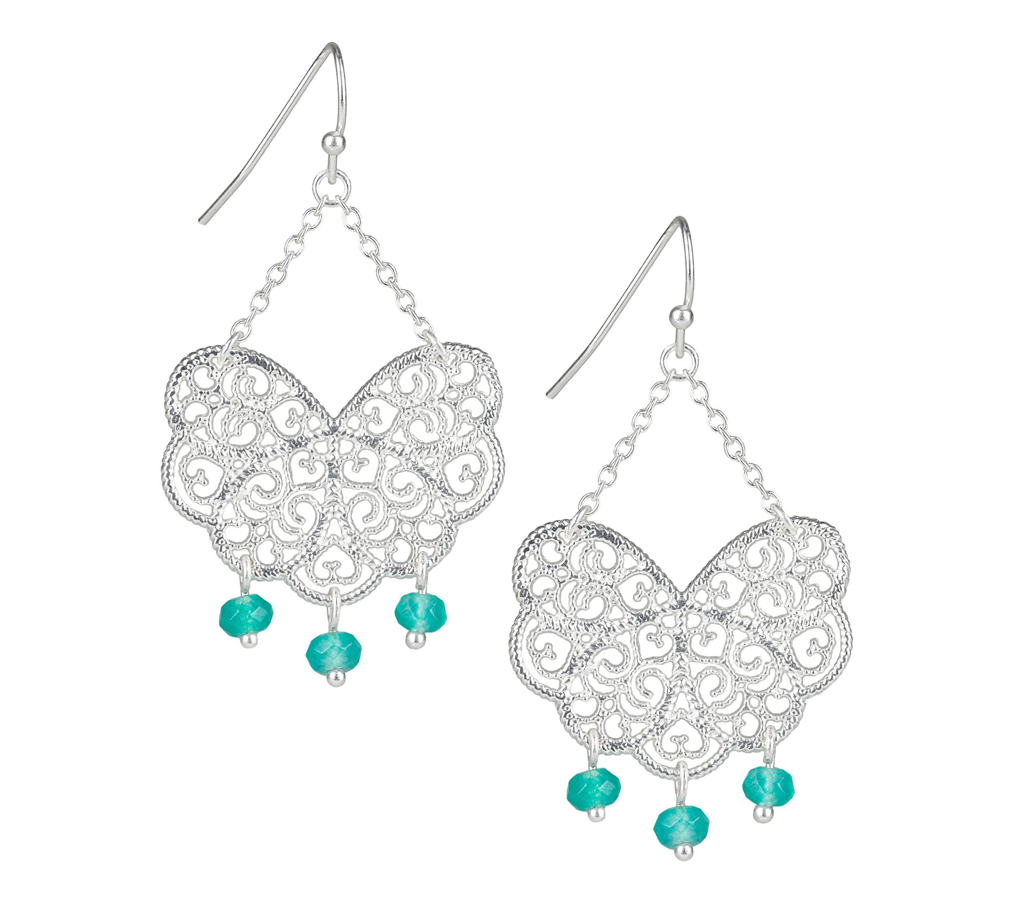 Patricia Nash Filigree Flutter Dangle Earrings