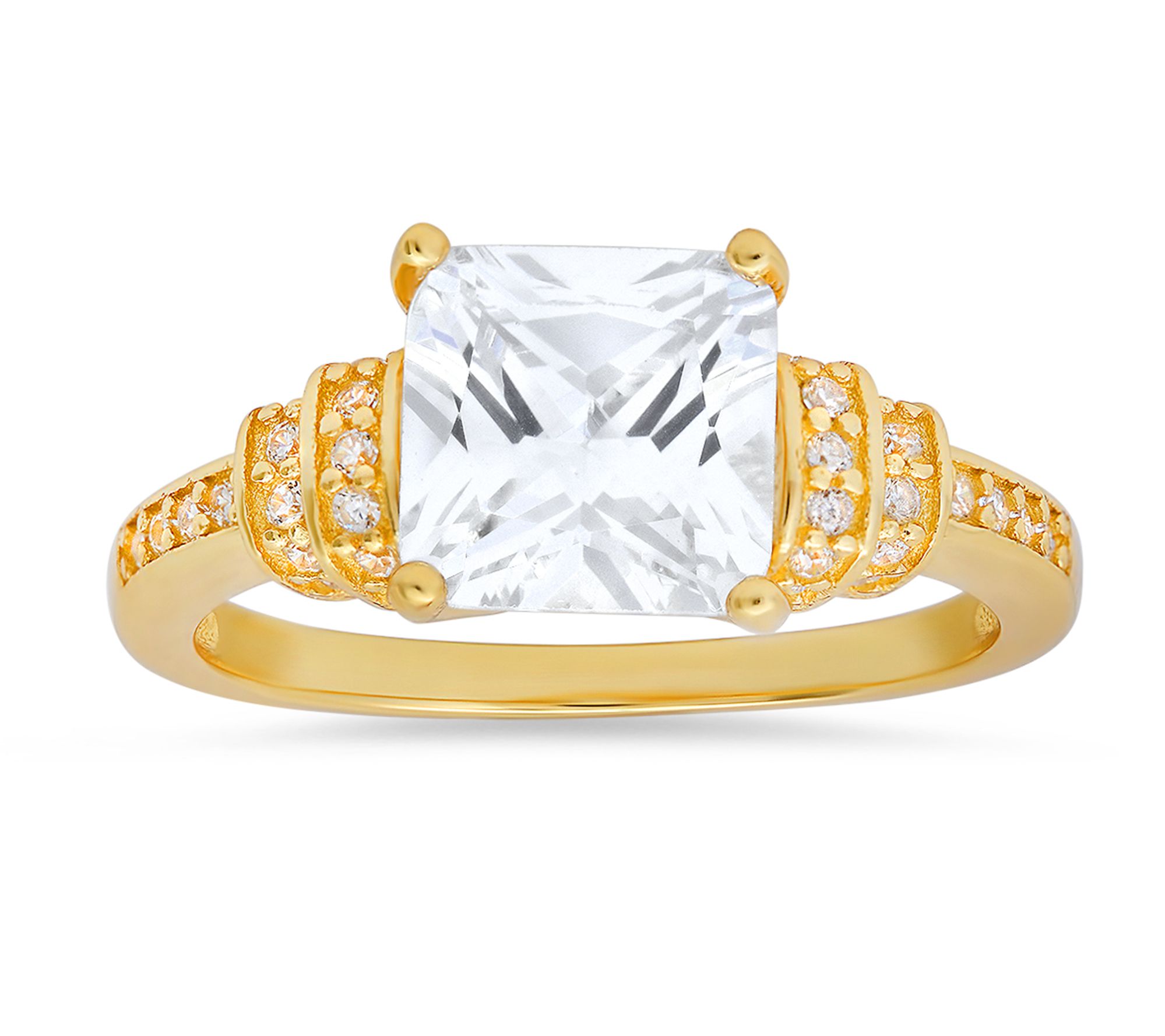 Sterling Silver 3.20 cttw Cubic Zirconia Ring