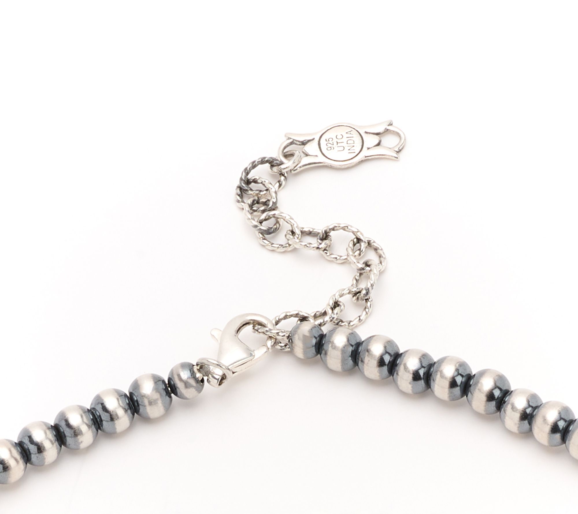 American West Sterling Silver Gemstone Squash Blossom