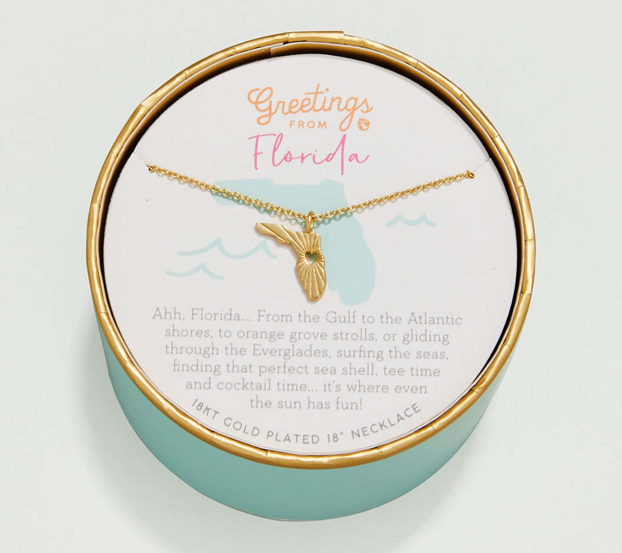 Spartina 449 Greetings From Sea La Vie FloridaState Necklace