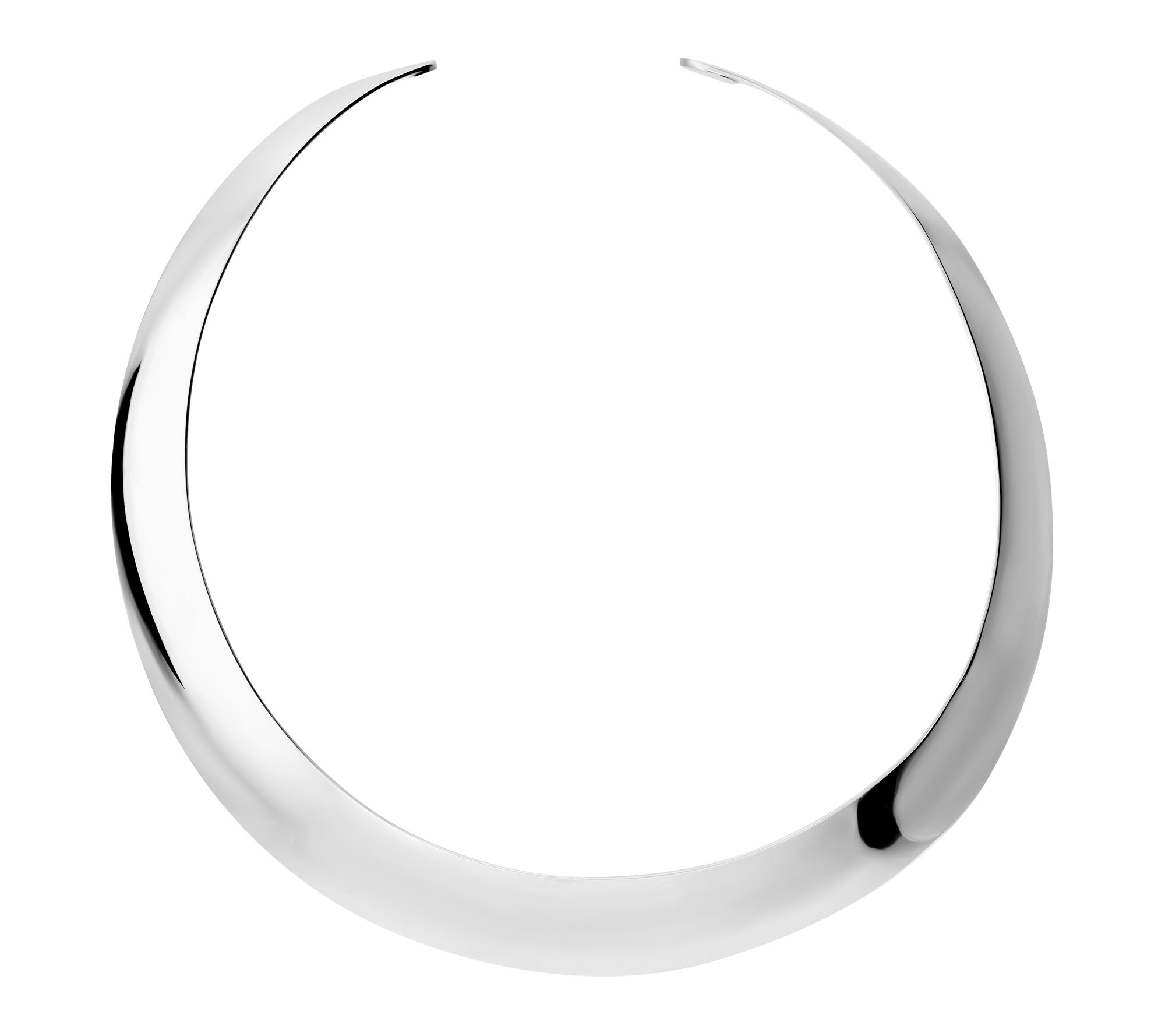 Ultrafine 950 Silver Bold 21mm Collar Necklace
