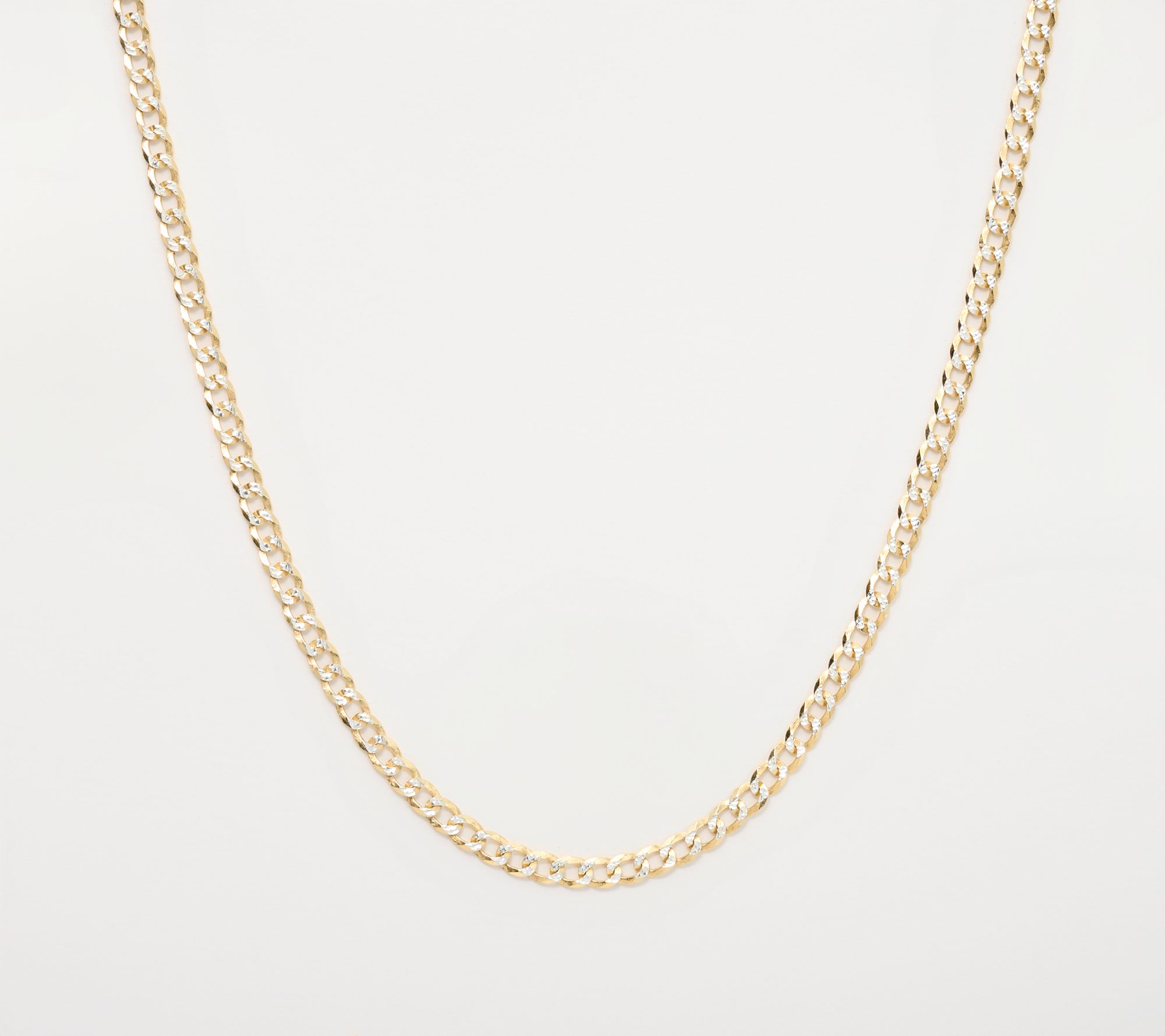 David Markstein Sterling Silver Luxe D/C Curb Necklace, 16"