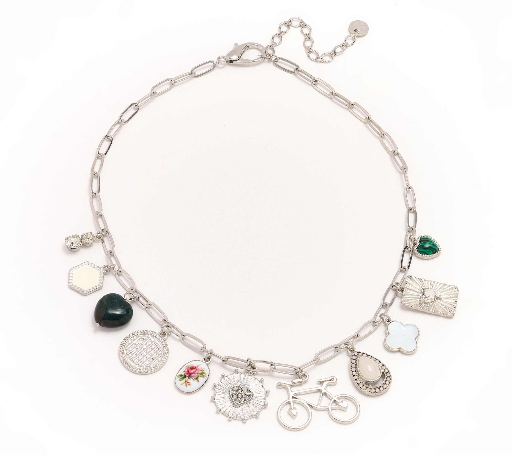 "As Is" Susan Graver Eclectic Charm Necklace