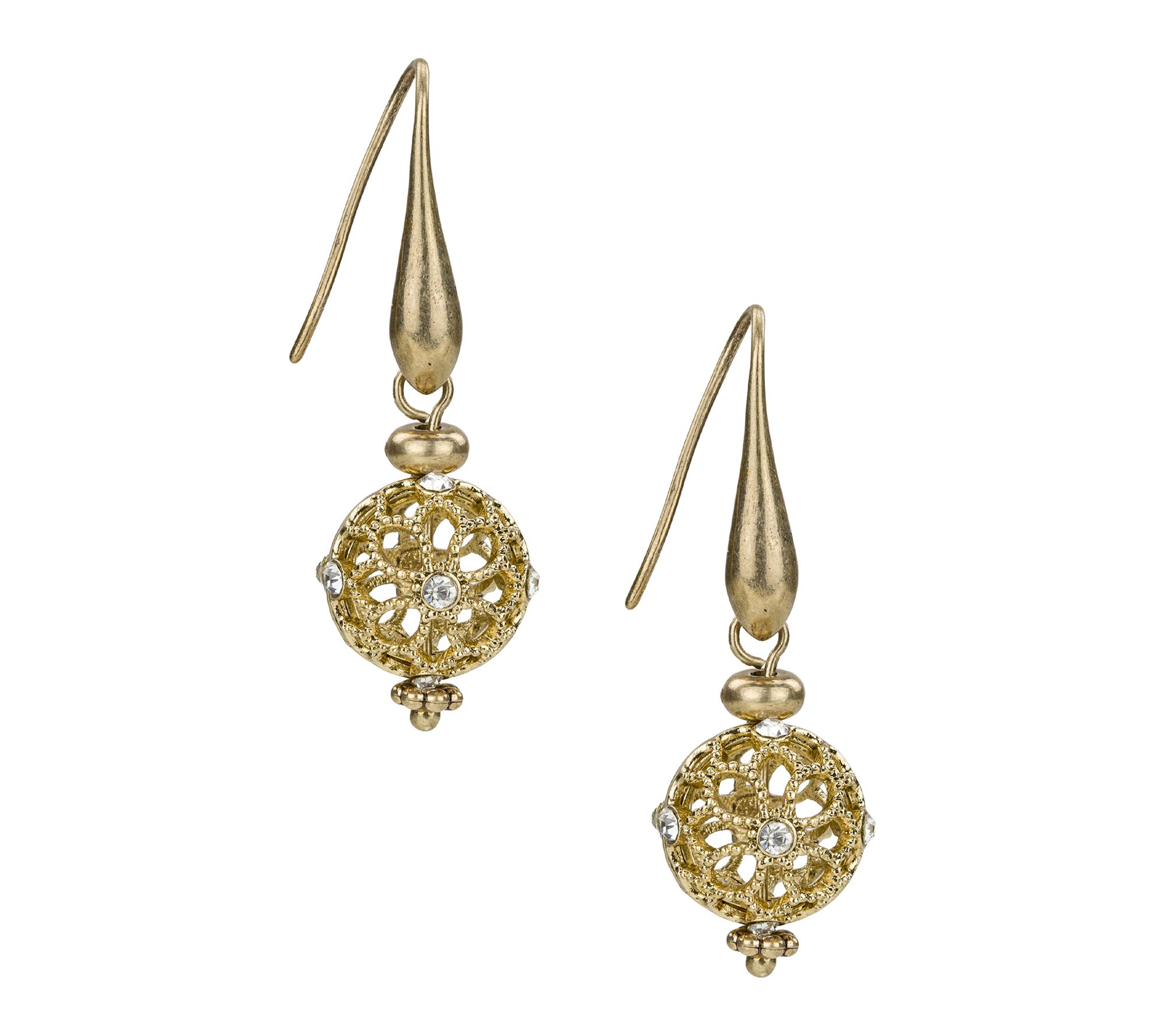 Patricia Nash Filigree Collection Bead Drop Earrings