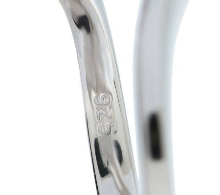 Honora Cultured Pearl 7.0mm Button Sterling Flower Bypass Ring - QVC.com
