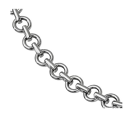 Steel by Design Men's 8-1/4" Polished Links Bracelet