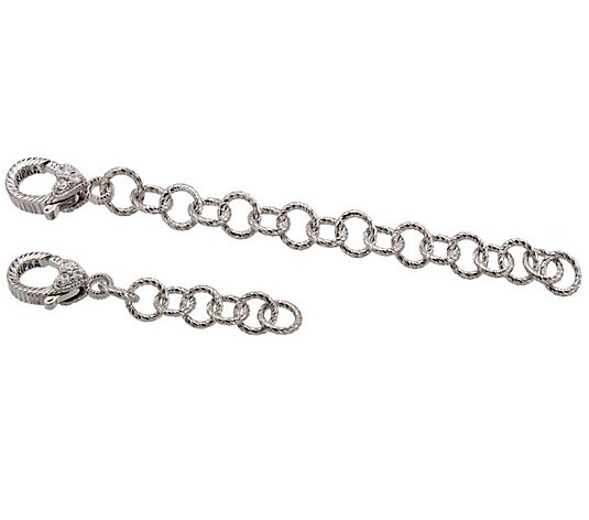JUDITH Classic Set of 2 Sterling 2" & 4" ChainExtenders