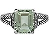 Affinity Sterling Octagaonal Gemstone & WhiteTopaz Ring, 1 of 3