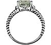 Affinity Sterling Octagaonal Gemstone & WhiteTopaz Ring, 3 of 3