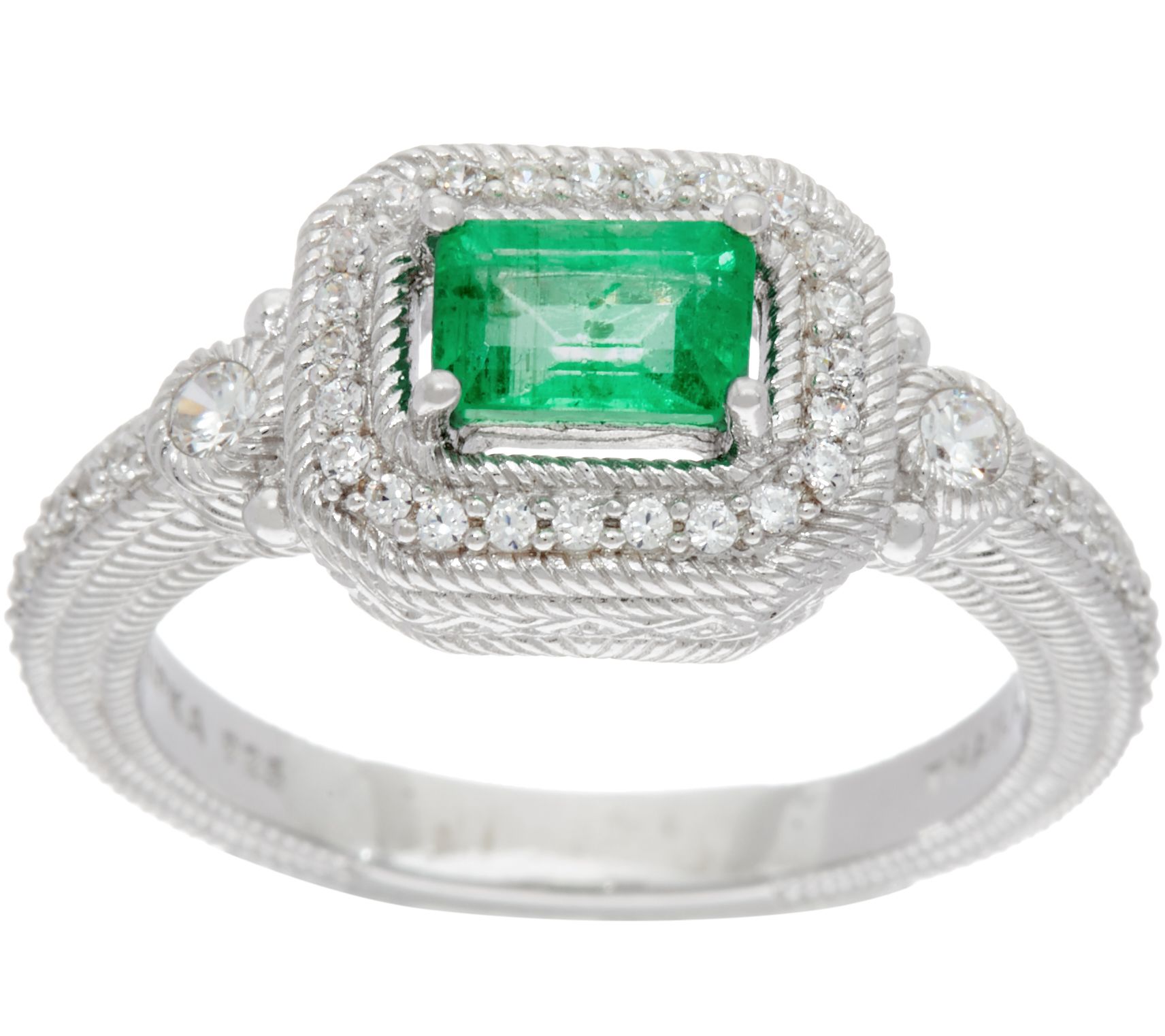 Judith ripka emerald on sale ring