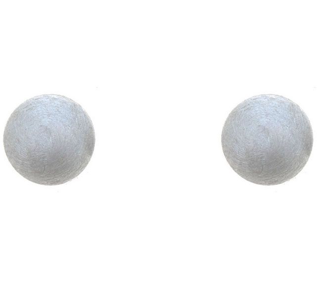 Sterling Silver 5mm Satin Finish Ball Stud Earring