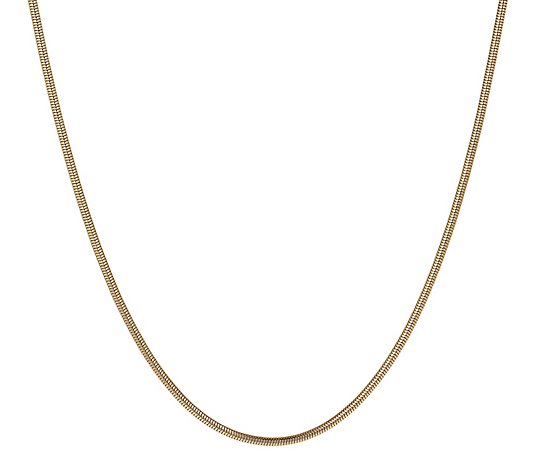Steel by Design 16" Polished Snake Chain Necklace