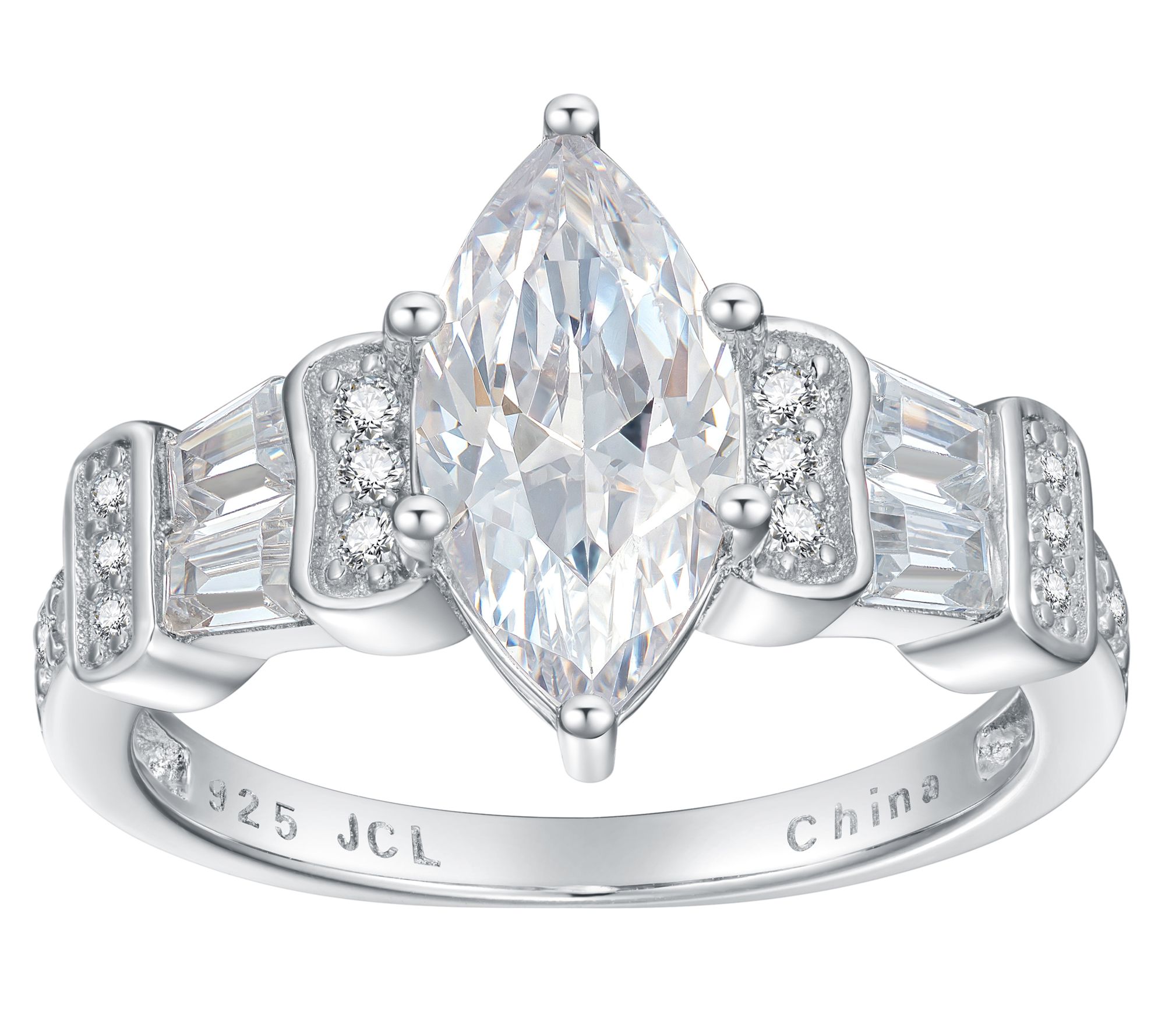 Black Sterling Silver Cubic Zirconia XOX Women Jewelry Wedding Engagement Ring