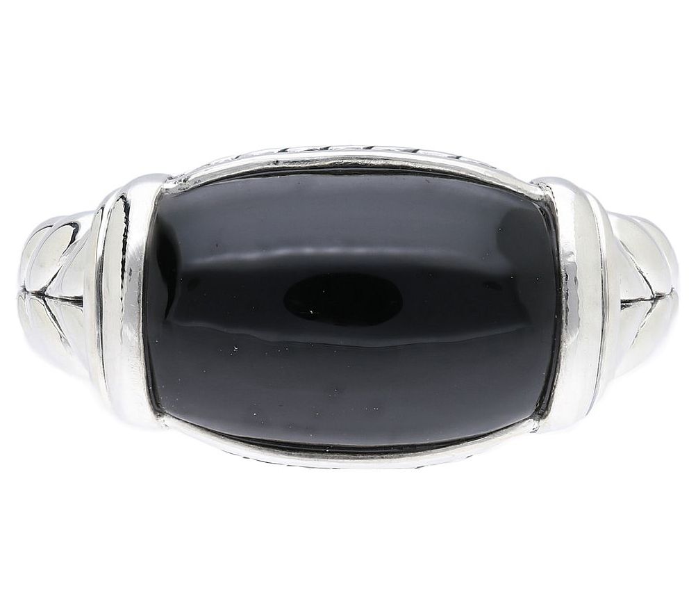 Tiffany Kay Studio Sterling Herringbone Gemstone Ring