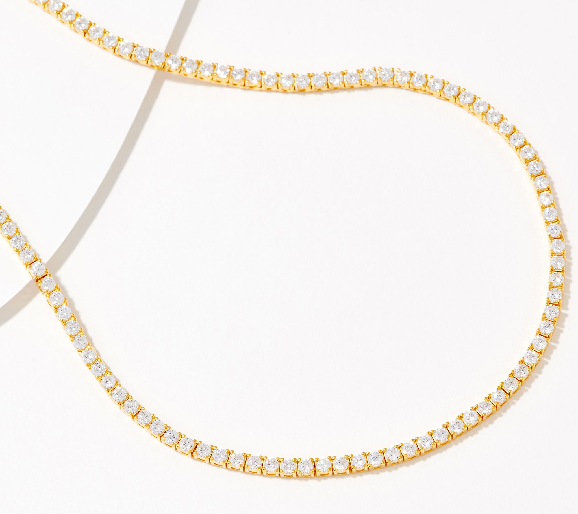 Qvc diamonique tennis on sale necklace