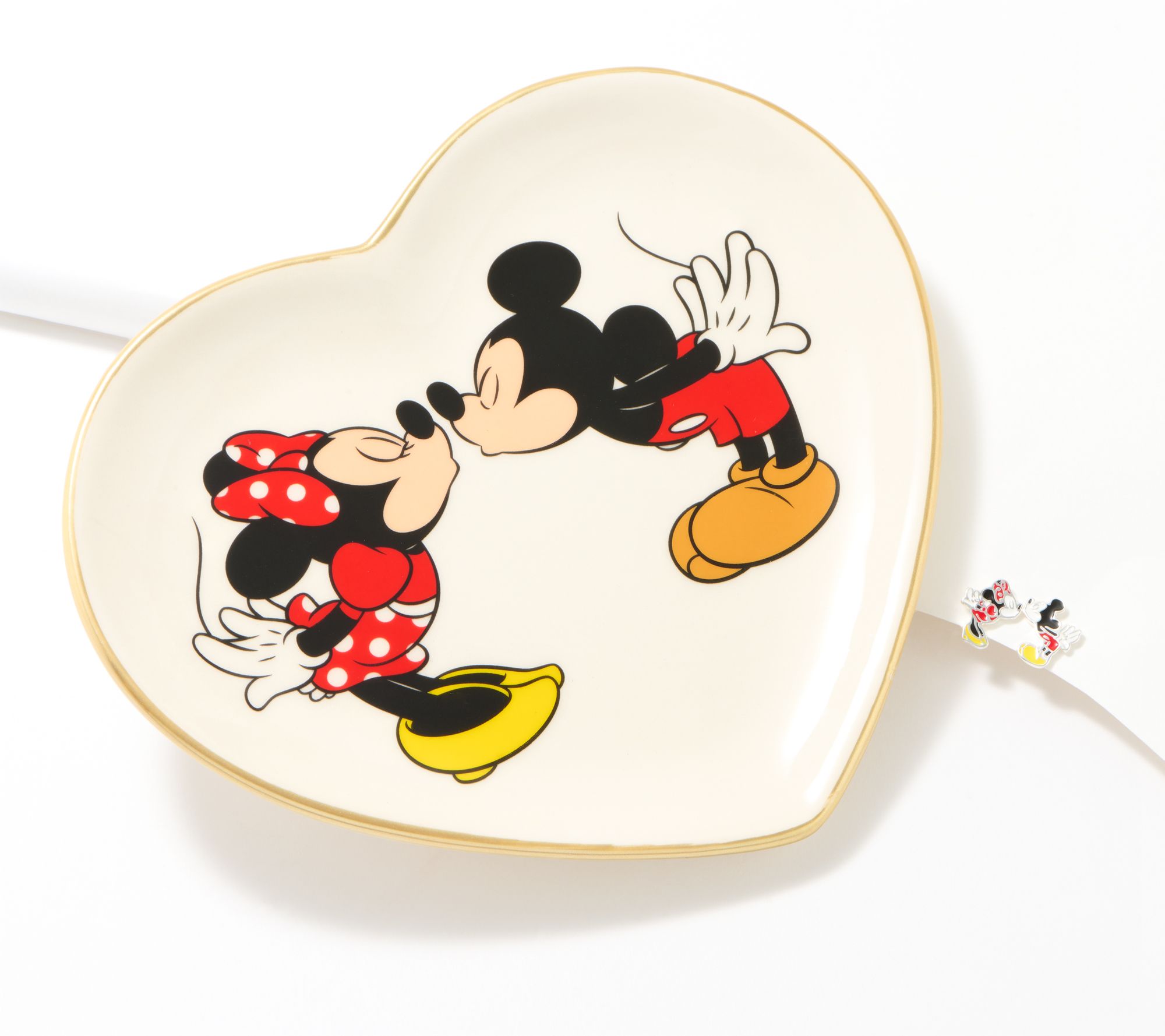 Disney Dinner Plate - Gourmet Mickey Mouse Icon - Blue with White