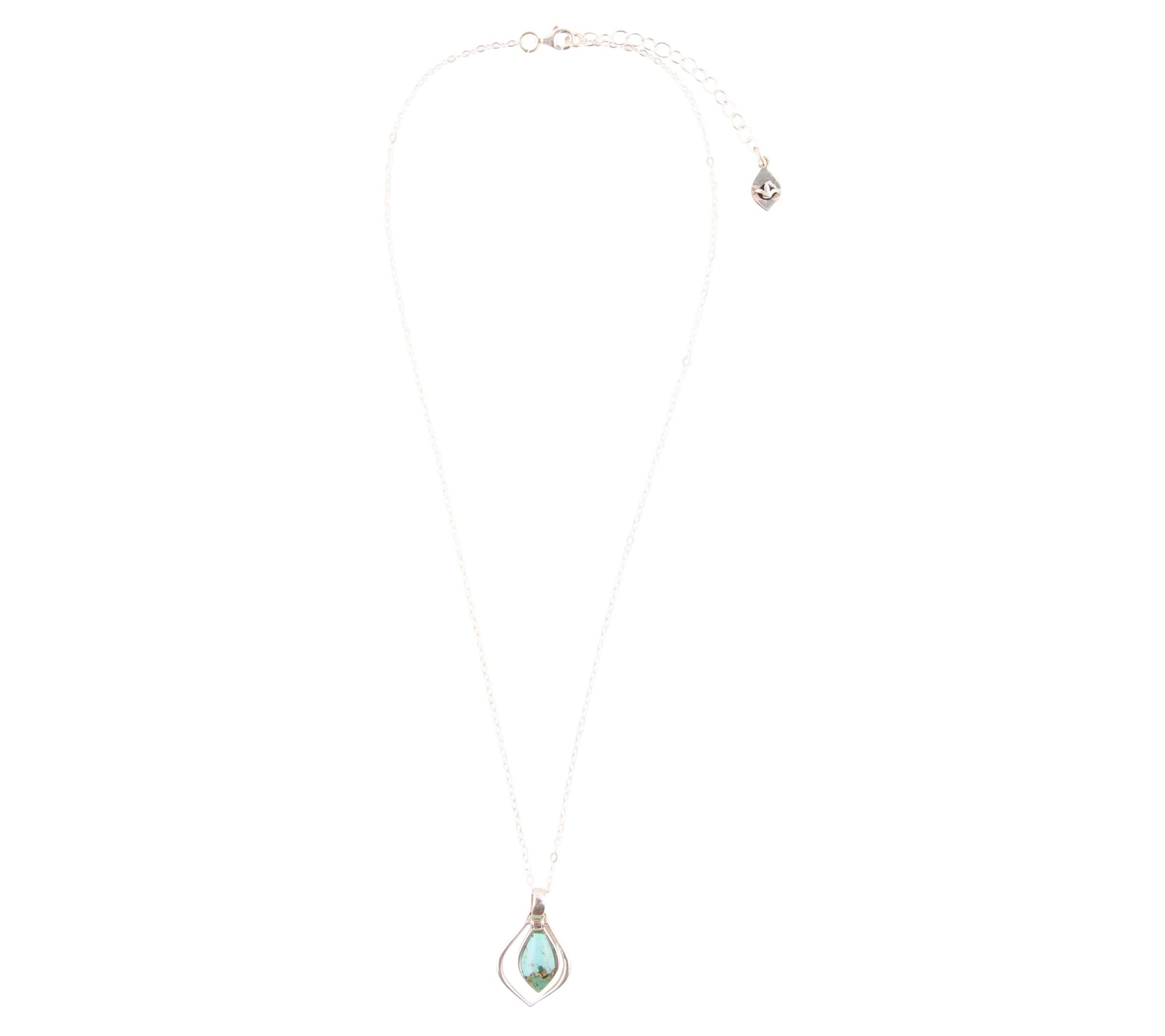 Barse Artisan Crafted Composite TurquoiseMelita Pendant