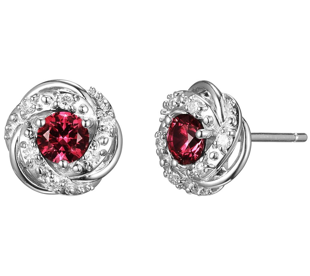 Qvc ruby online earrings