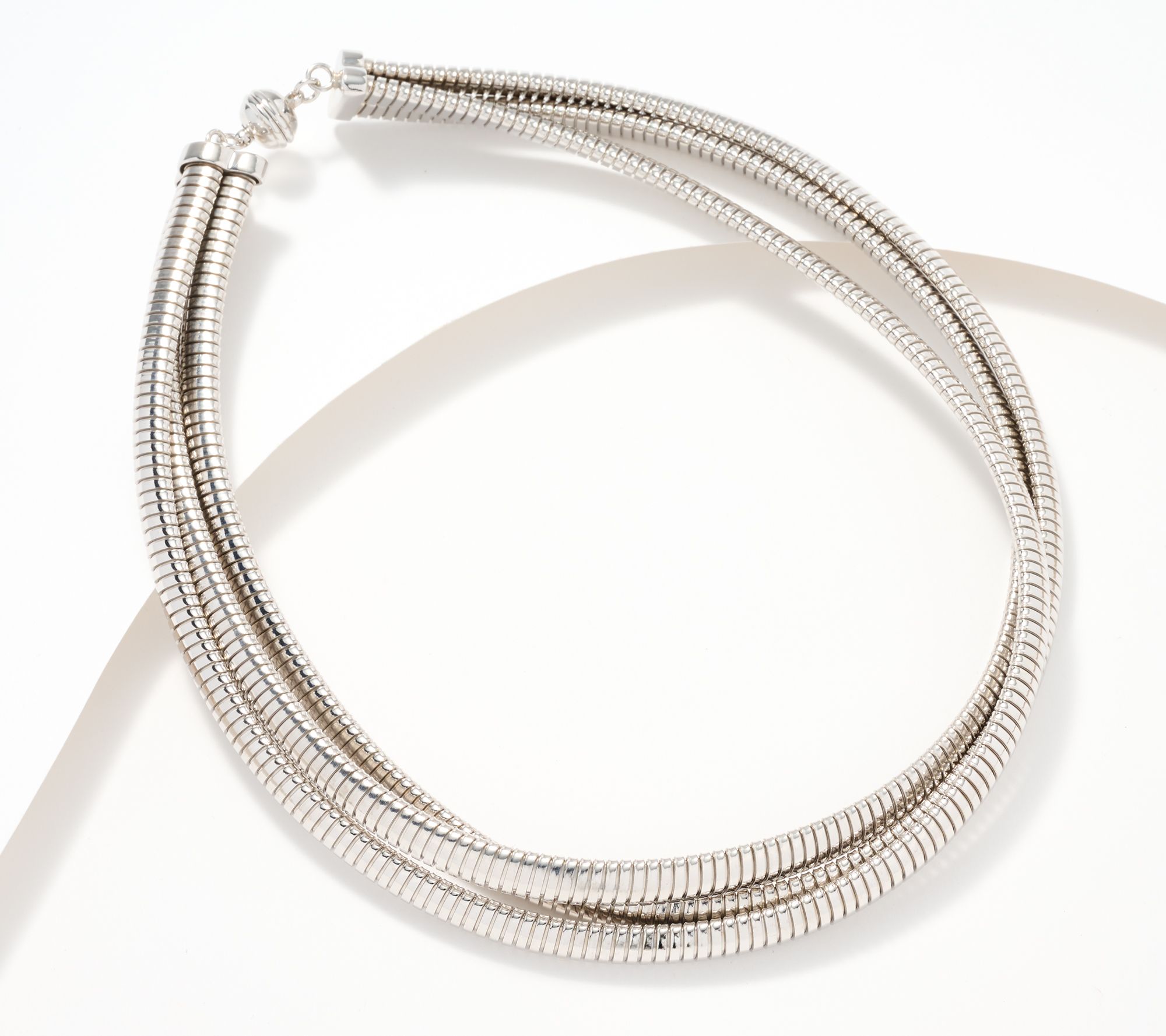 David Markstein Bronze Three Strand Magnetic Necklace