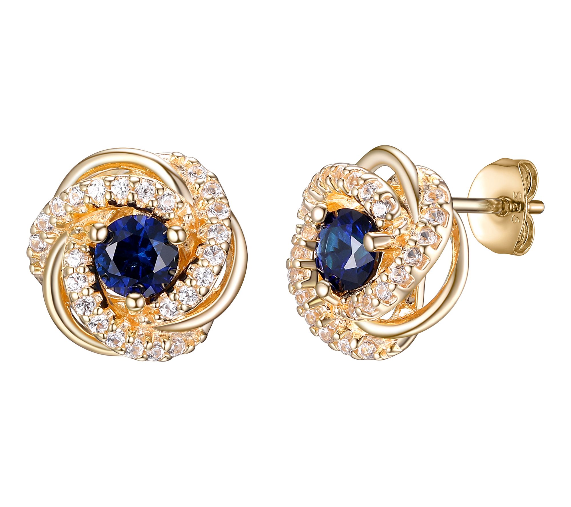 Affinity Gems Birthstone Stud Earrings,18k Gold Plated