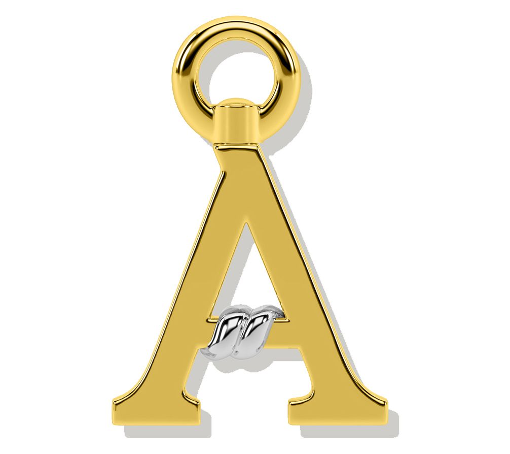 ONI Fine Jewelry 14K Gold Plated Unius Letter Charm
