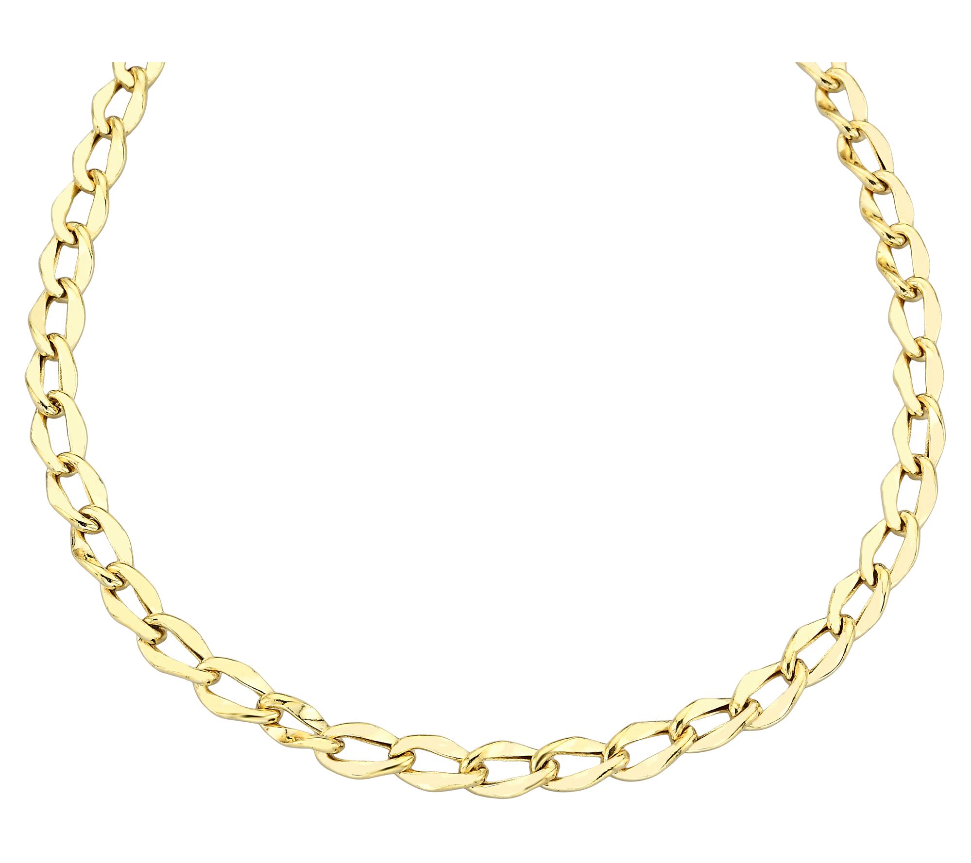 Adorna 14K Gold 5.5mm Curb Chain Link 20" Necklace
