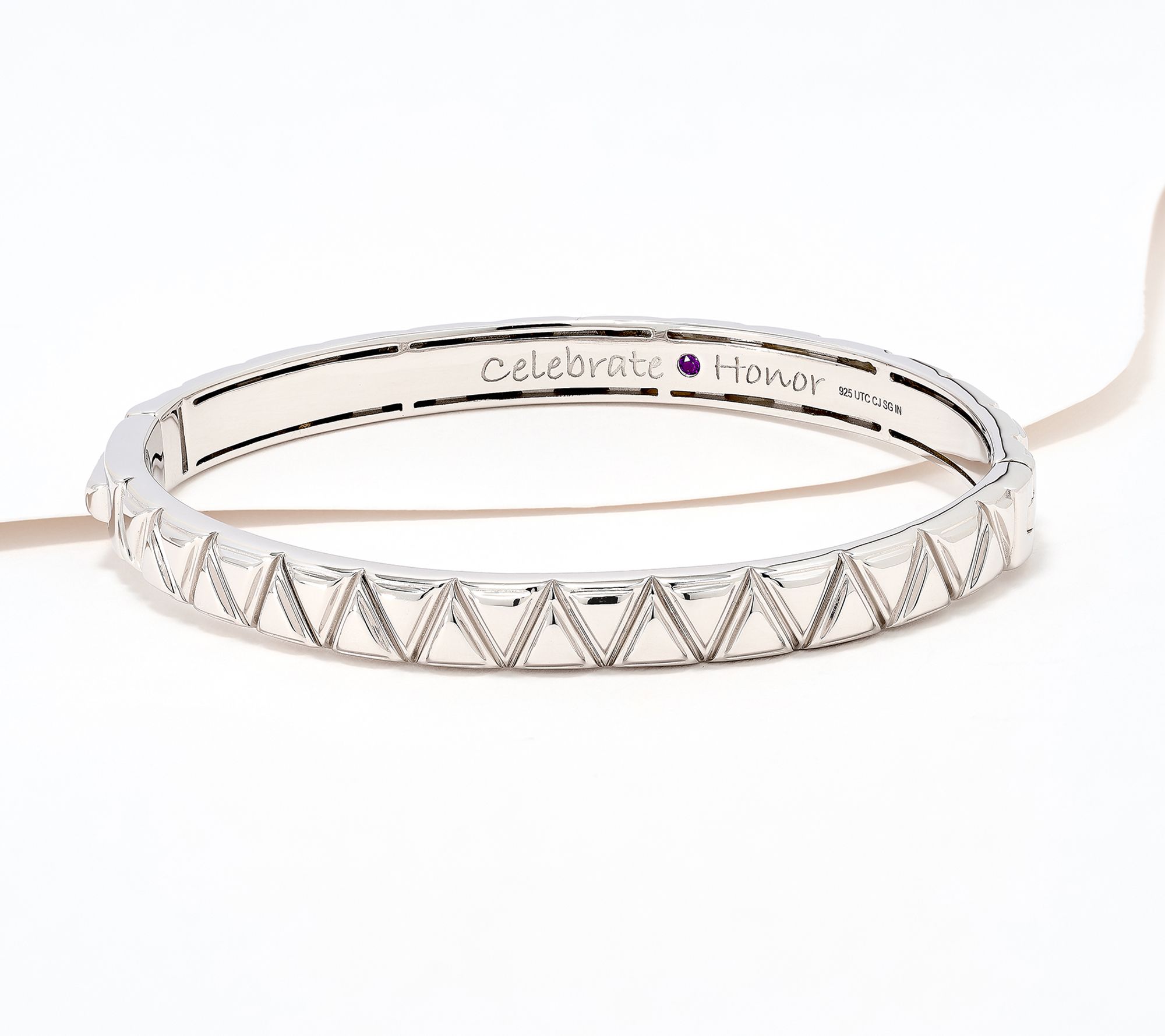 Christian James by Scott Grimes Sterling Silver Life Bangle 24.0g-27.0g