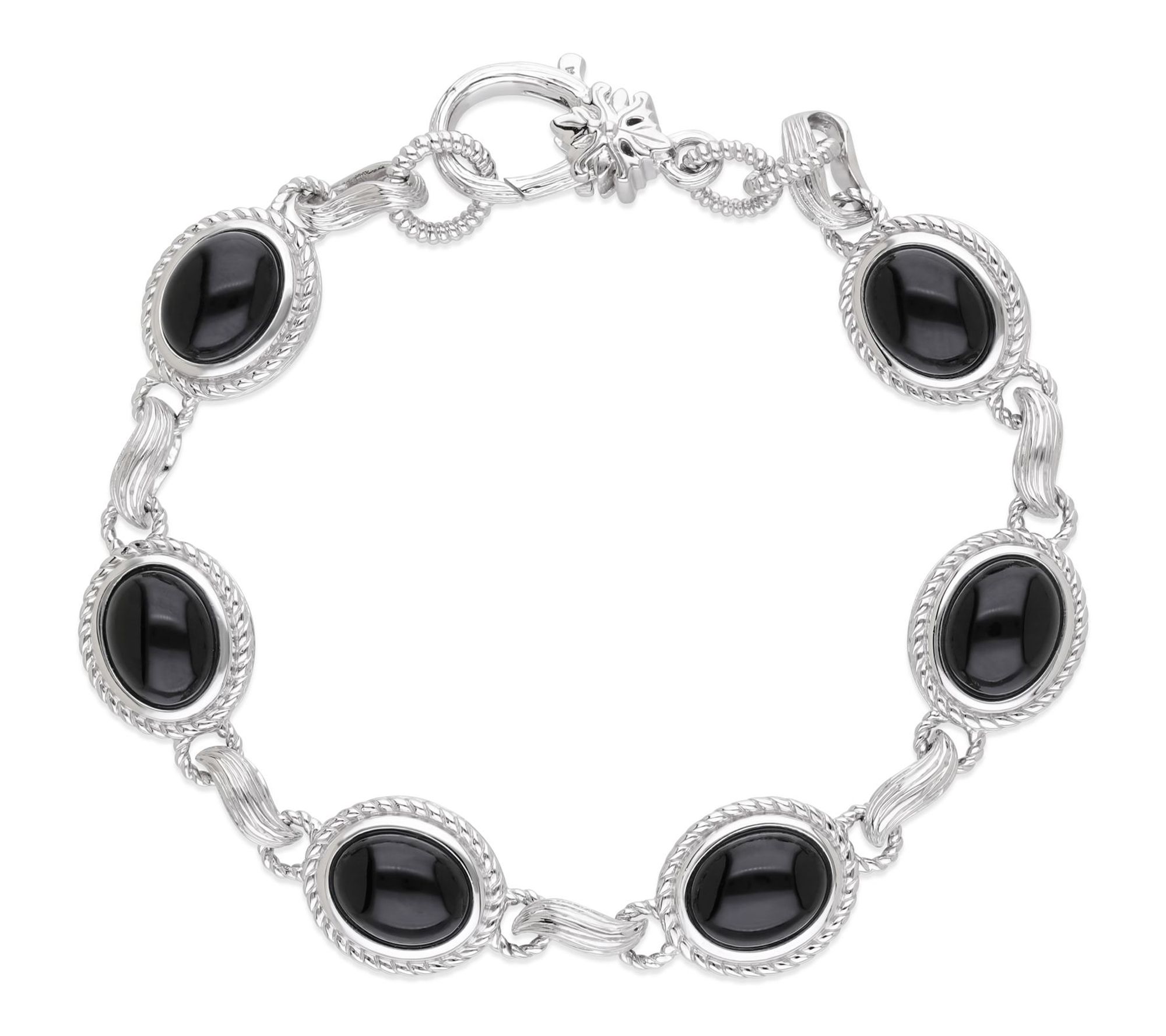 Ariva Sterling Silver Onyx Arden Bracelet