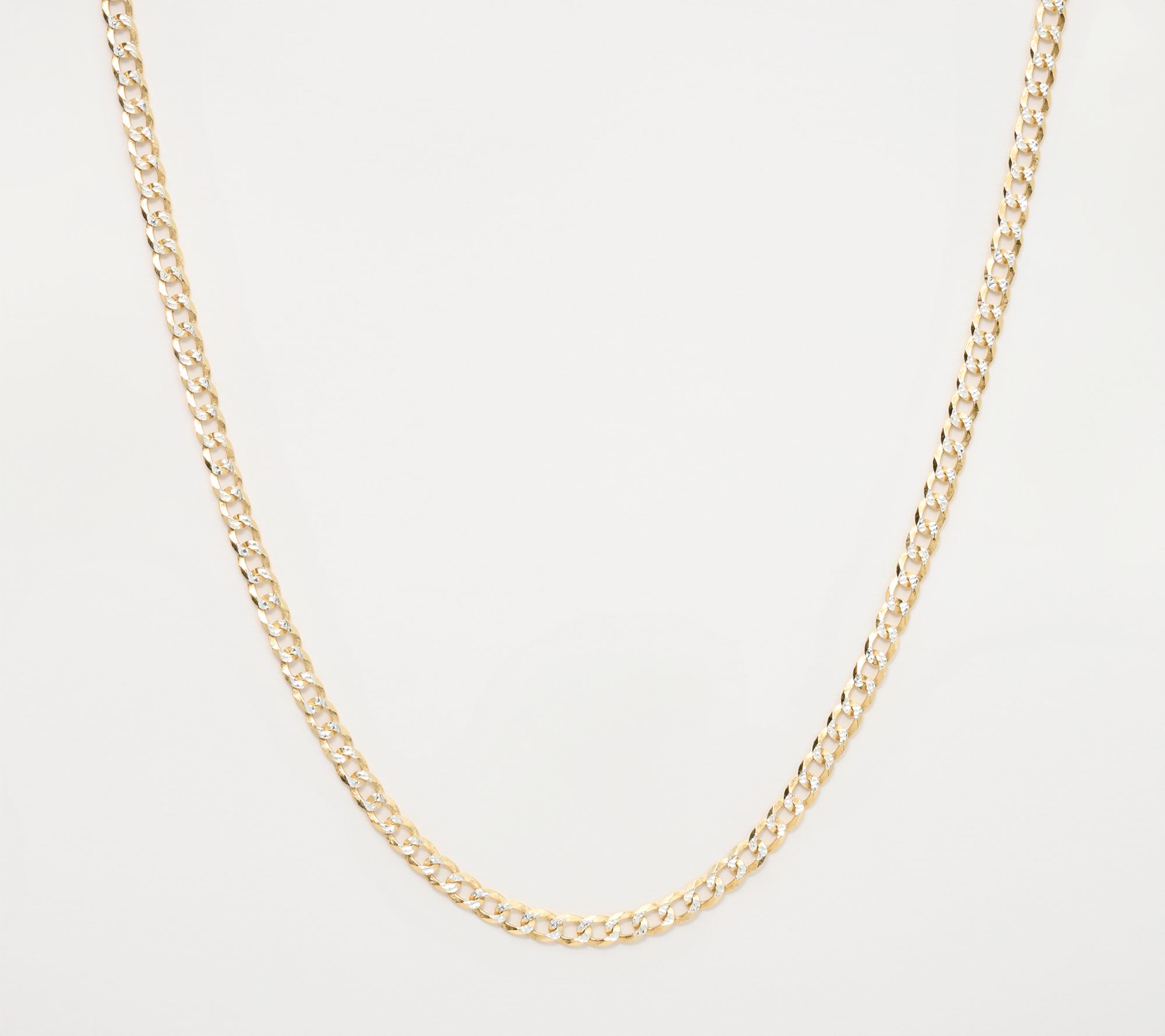 David Markstein Sterling Silver Luxe D/C Curb Necklace, 18"