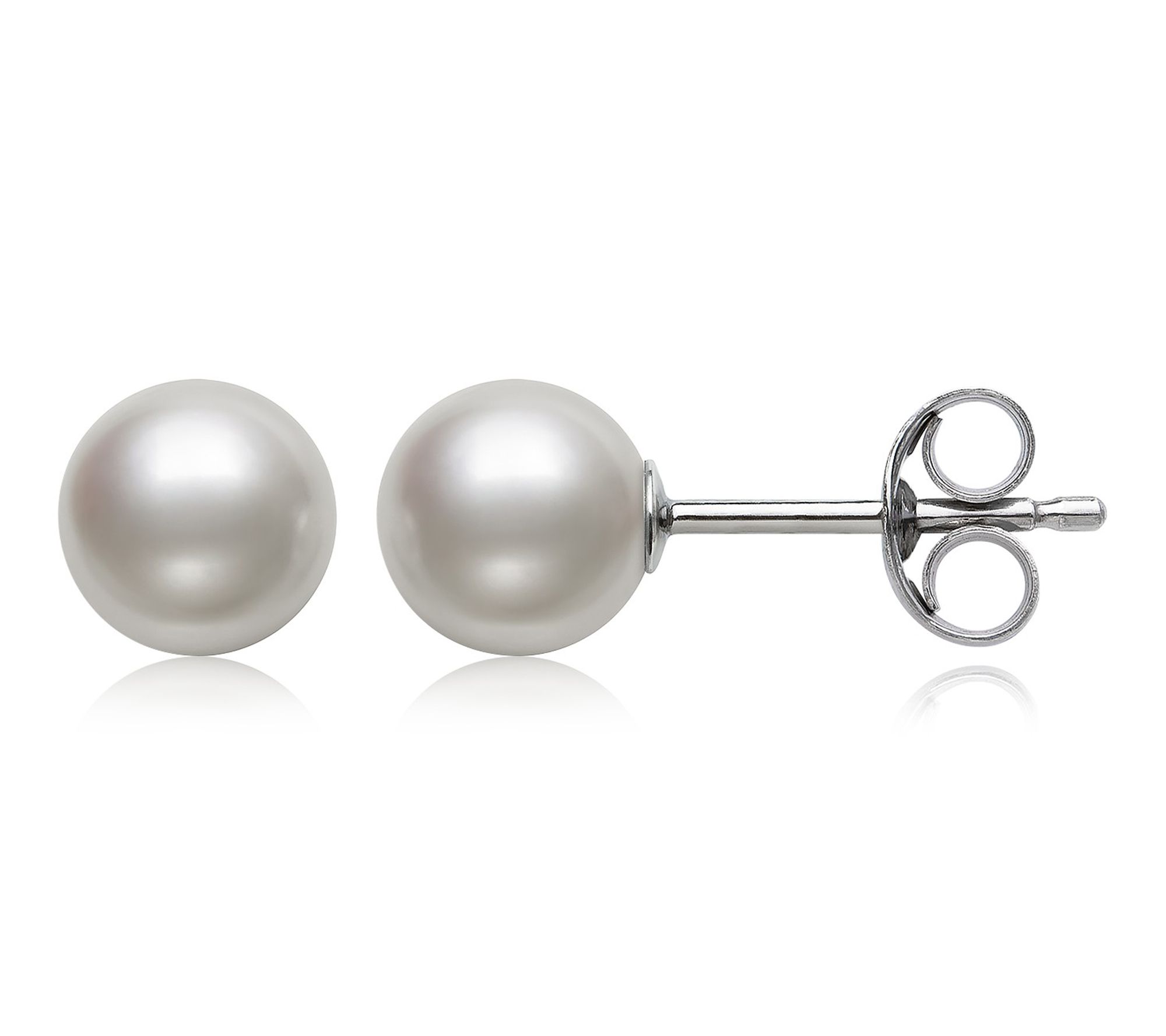 Amour De Pearl 6-7 mm Cultured Pearl Stud Earrings, Sterling