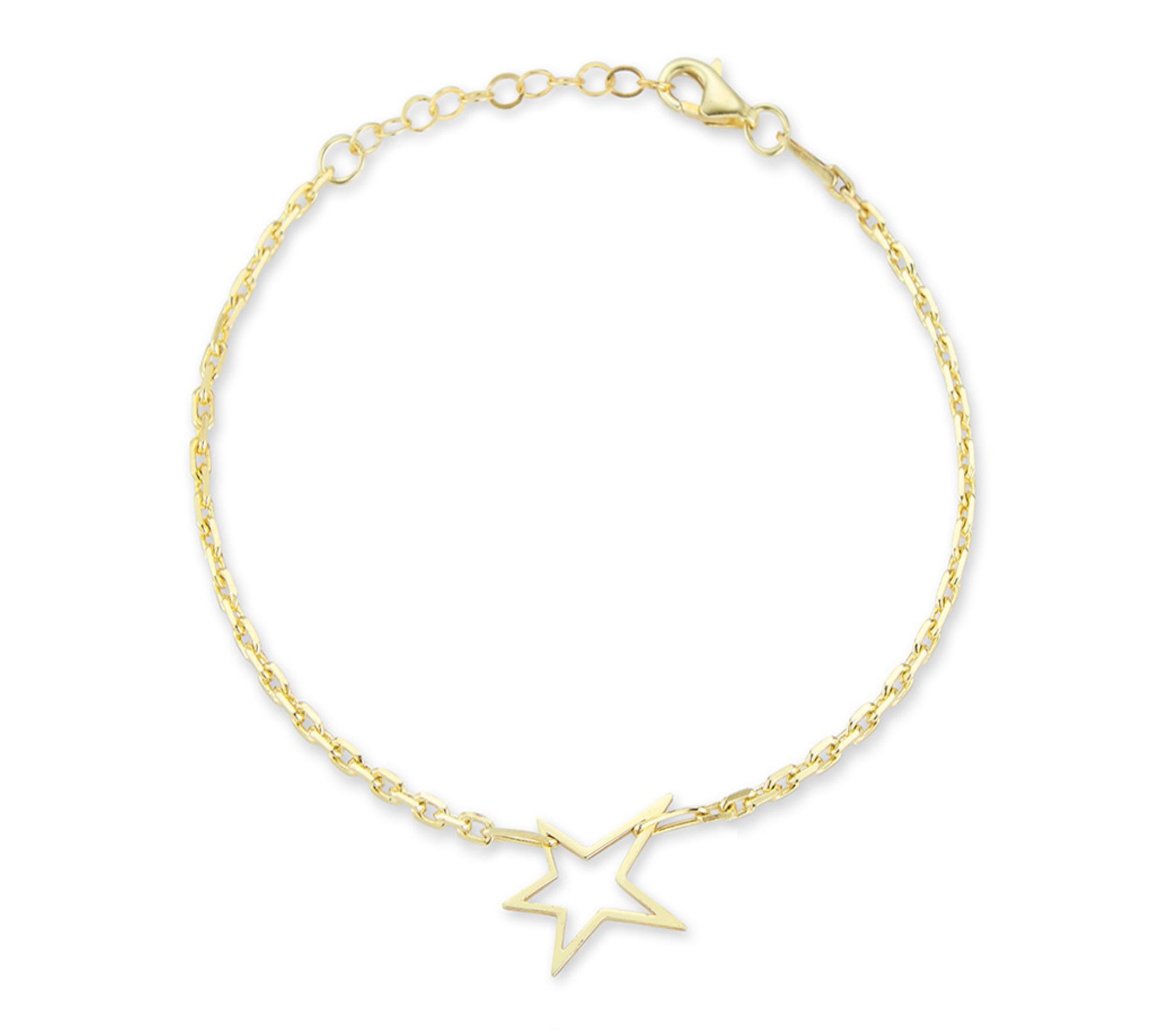 Sterlina Silver Open Star Bracelet, Sterling
