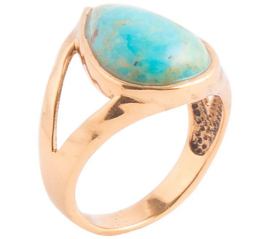 Barse Artisan Crafted Turquoise Cabochon Ring