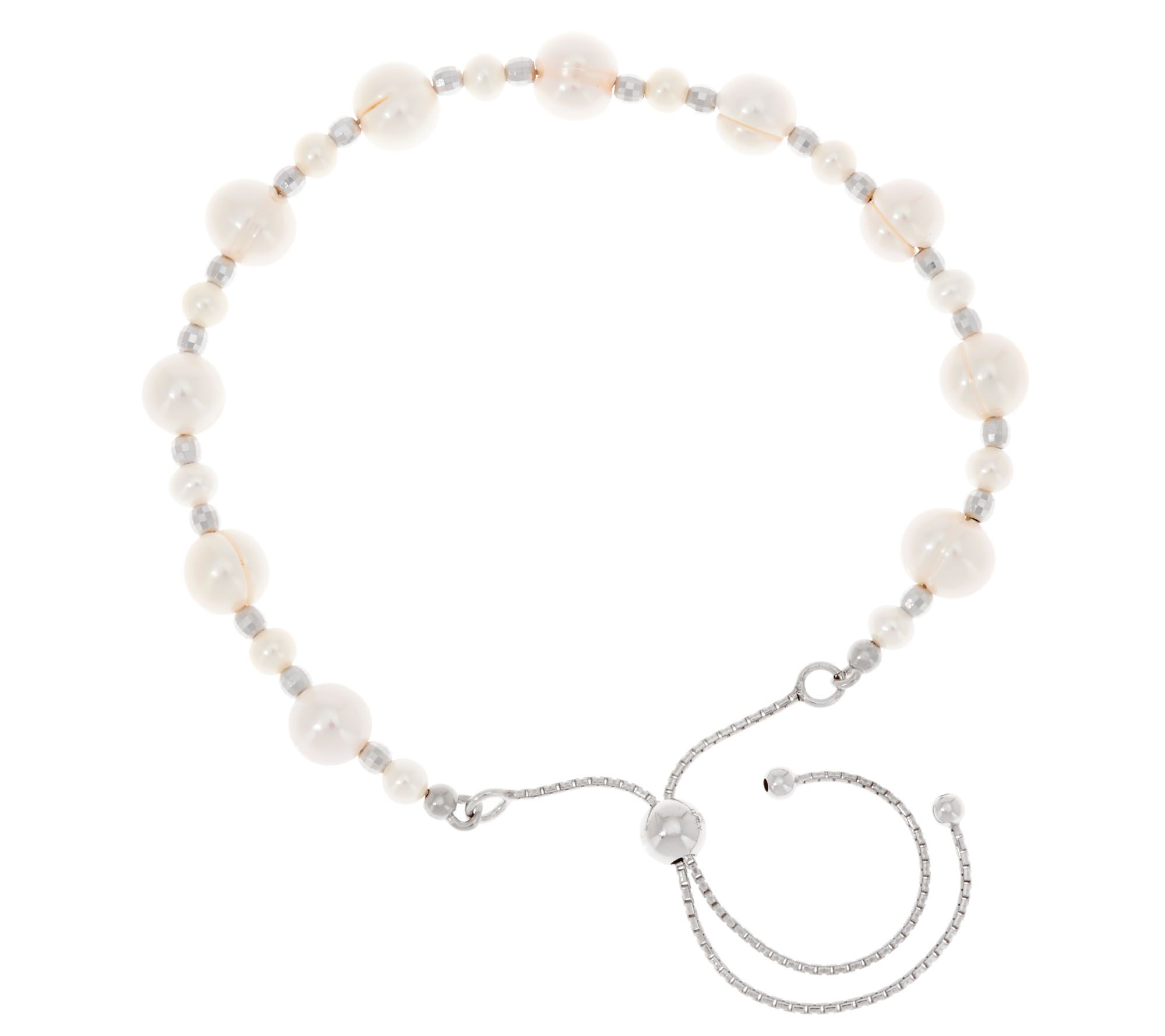 Honora Cultured Pearl & Bead Adjustable Sterling Silver Bracelet - Page ...