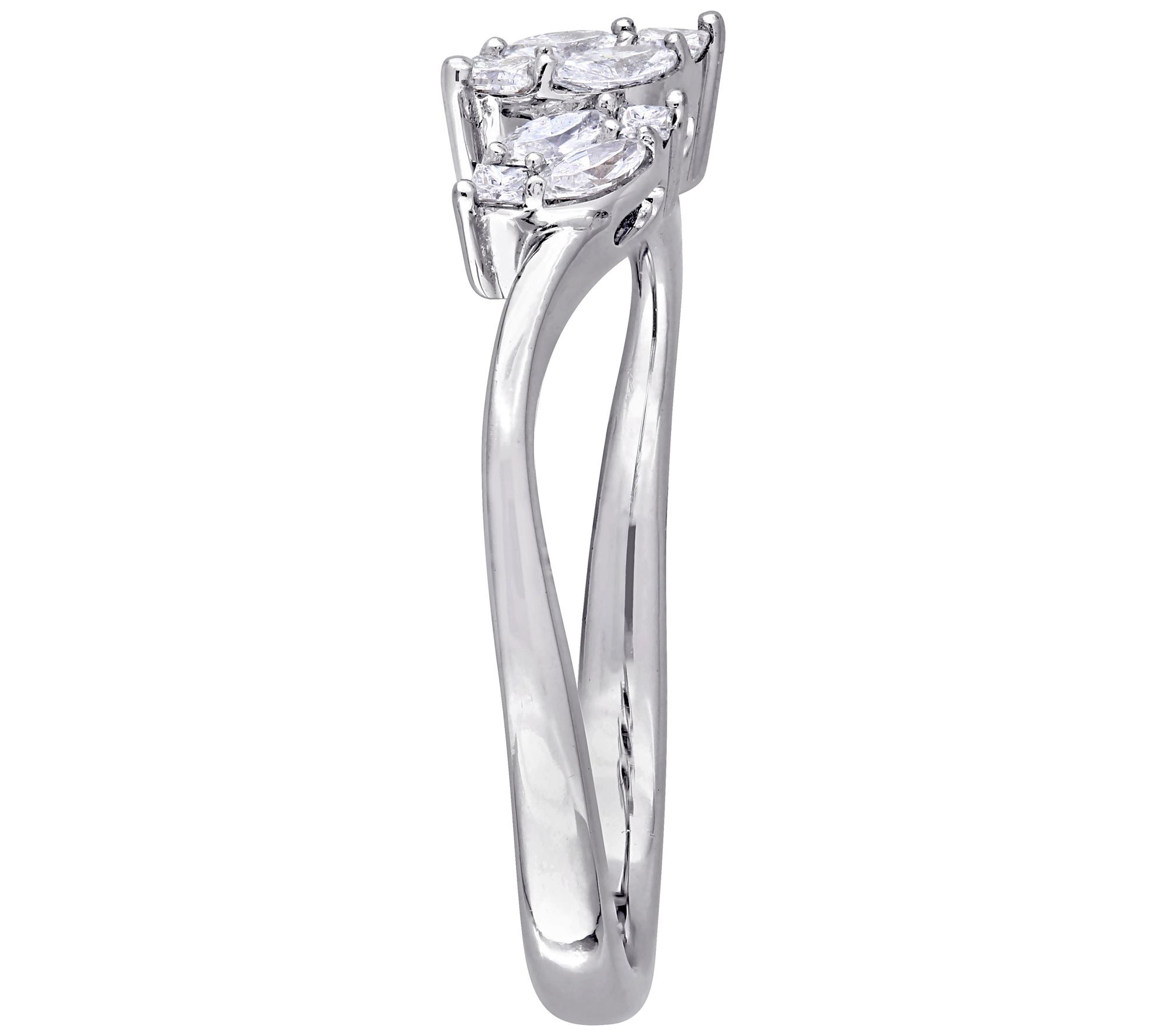 Affinity 0.25 cttw Diamond Cluster Ring, 18K Gold - QVC.com