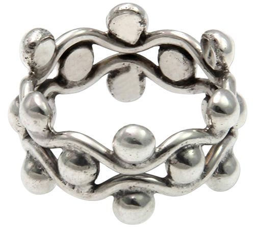 Novica Artisan Crafted Sterling Beaded B And Ring - QVC.com