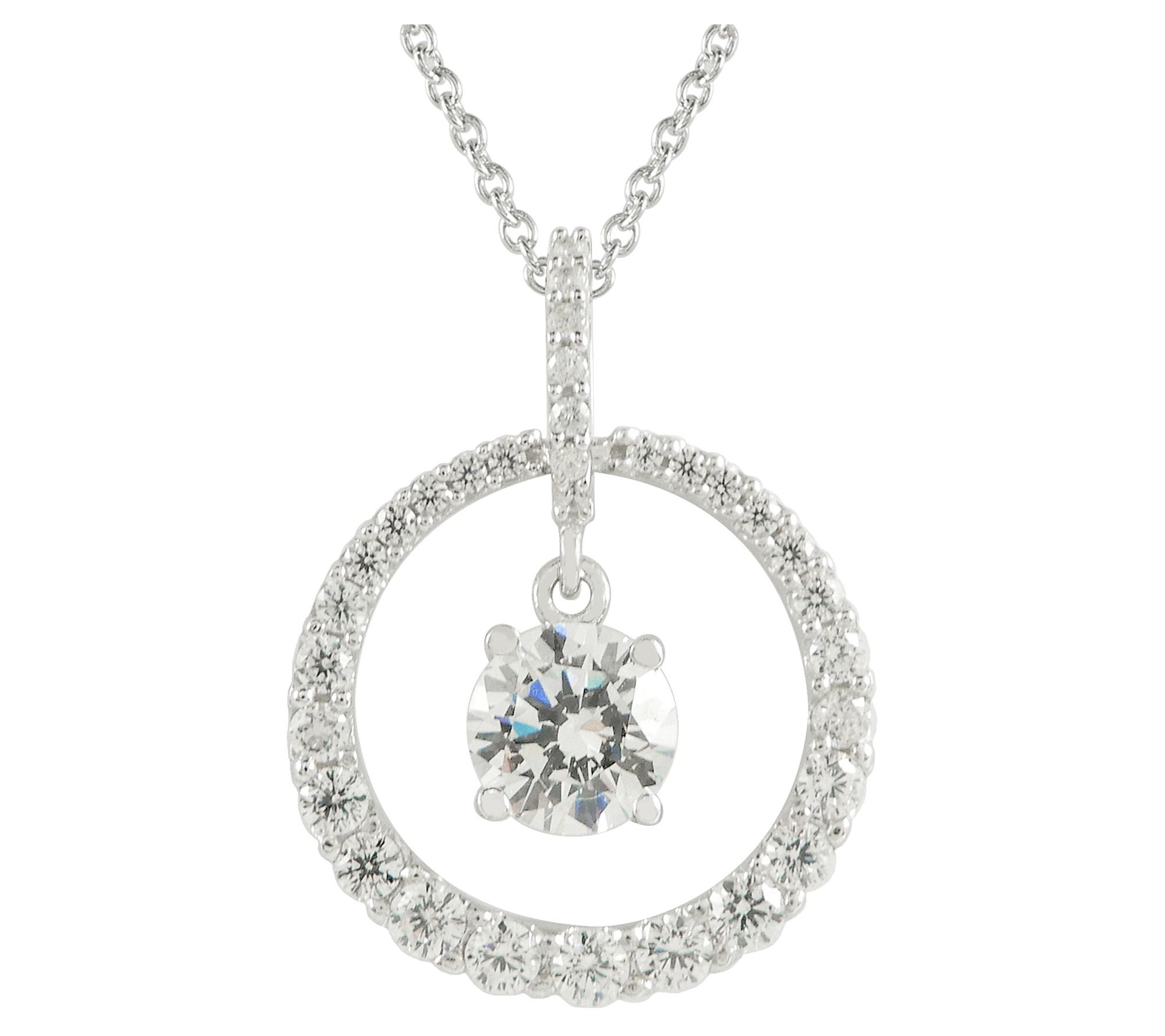 Qvc hot sale diamonique pendants