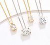 Fire Light Lab Grown Diamond 1-3ct Solitaire Necklace, 14K