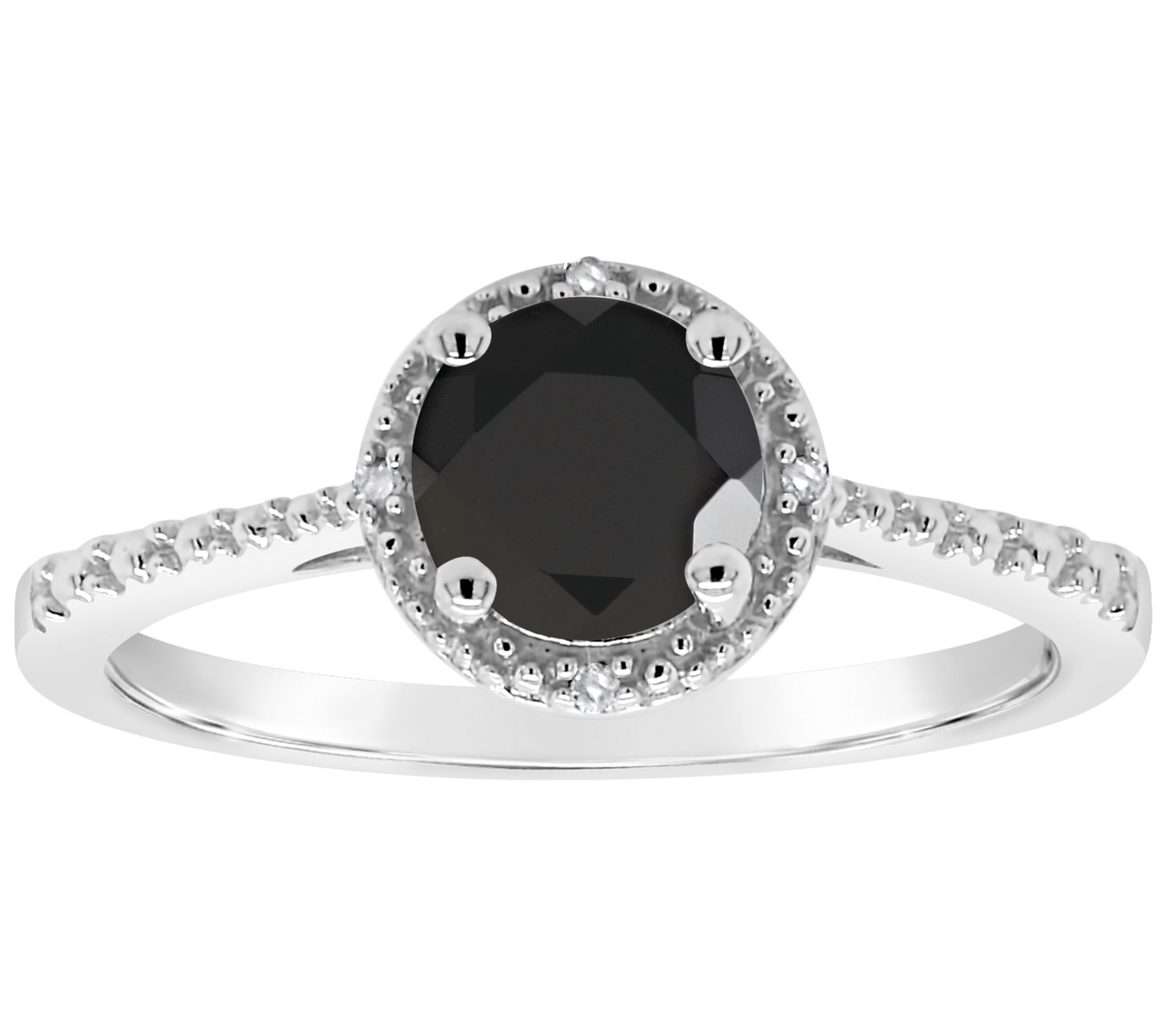 Affinity Gems Round Gemstone & Diamond Accent Ring, Sterling