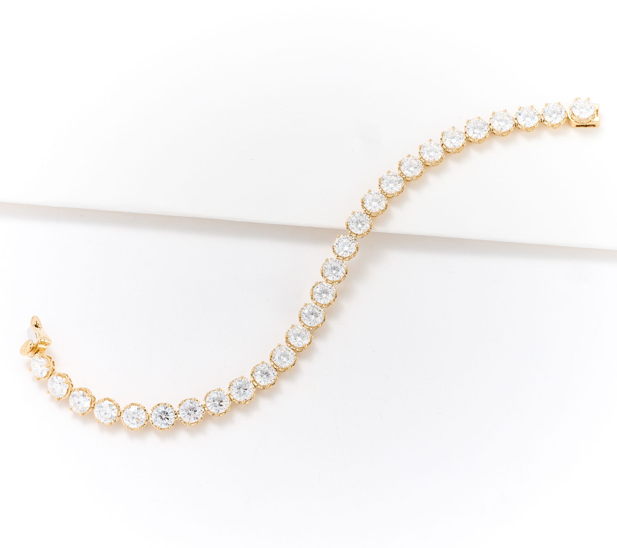 Brilliant Rose by Fire Light Lab Grown Diamond Line Bracelet, 14K